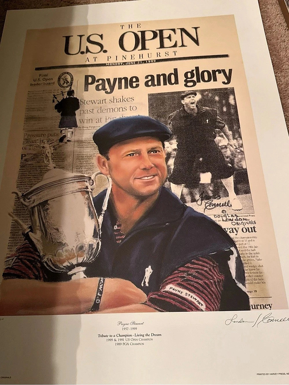 Payne and Glory: The U.S. Open at Pinehurst Art Print 22x27 approximately  numbe